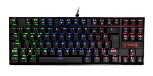 Teclado Para Jogo Redragon Kumara Rgb Switch Black