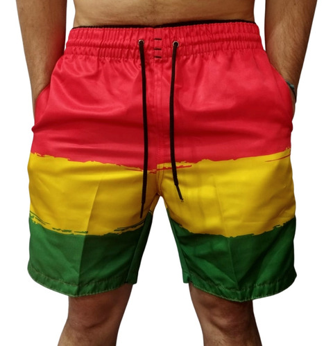 Bermuda Reggae Short Praia Masculino Bob Marley Lançamento