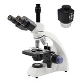 Microscopio Biológico Trinocular Di-115t Câmera Foco Manual