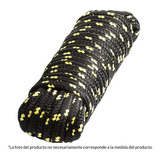 Piola De Nylon De 10 Mm X 30 M Multicolor, Fiero 47816 Negro