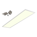 Panel Led Rectangular 30x120 48w Luz Blanca /neutra + Clips