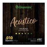 Cordas Giannini Kit C/ Acustico 010 + Mpb + Guitarra 010