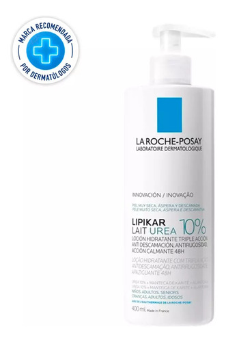 Loción Hidratante Lipikar Lait Urea 10% La Roche-posay 400ml