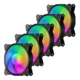 Ventilador De Caja Rgb Direccionable De 4.724pulgada 5 V, 3 