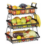 Cesta Organizadora De 3 Niveles Para Fruta Y Verduras