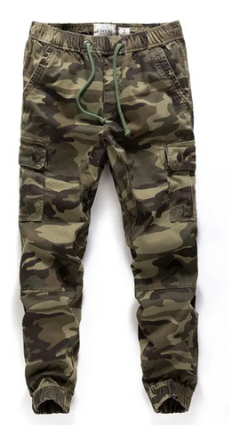 Pantalón Cargo Camuflado Hombre Importado 