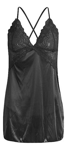 Conjunto De Ropa De Dormir Lisa Babydoll Para Mujer Con Espa