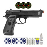 Pistola De Pressão Rossi M92 Fs Dual Ammo Co2 4,5mm + Kit