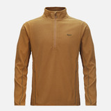 Poleron Teen Lippi Boy Mild Nano-f 1/4 Zip Café Pardo