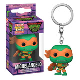 Llavero Funko Pop Keychain Tortugas Ninja Michelangelo