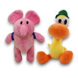 Pocoyo Bonecos Pelucias Musicais 1 Elefante Elly 1 Pato