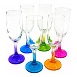 Copa Set 6 Piezas Champagne Versalles Vidrio 170ml Boca:5cm