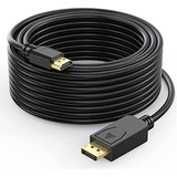 Cable Uvooi Displayport A Hdmi De 20 Pies, 4k, Displayport (