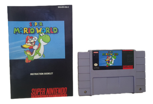 Super Mario World Snes + Manual Completo  100% Originales 