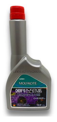 Limpia Inyectores Molykote Chem10 Max Clean Diesel X 150ml