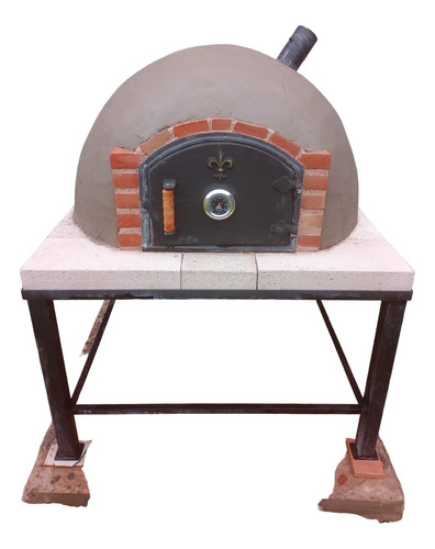 Horno De Barro 1mt Con Base Y Ruedas Don Forno