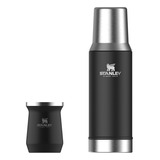 Termo Simil Stanley System Combo System De Acero Inoxidable 800ml Negro
