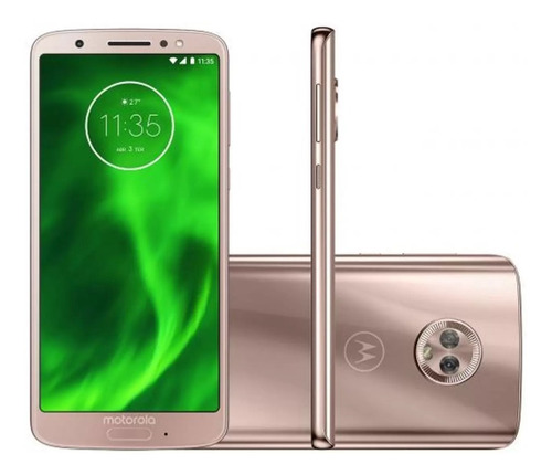 Motorola Moto G6 64gb 4gb Tela 5,7  Ouro Rosê Na Caixa