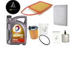 Kit Filtros + Aceite Total 9000 Peugeot 408 1.6 Hdi