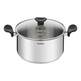 Olla Tefal Profunda De 24 Cm Primary Antiadherente Color Plateado