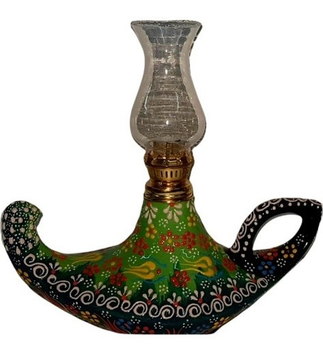 Lámpara Aladino Cerámica Elaborada A Mano En Turquía 