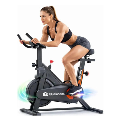 Bicicleta Fija Estática Negra De Ejercicio Cardio Para Casa Negro | Meses sin interés