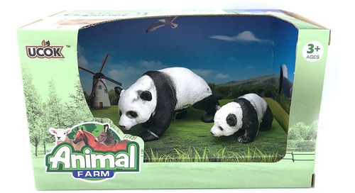 Oso Panda Animales De La Selva Familia Toy New 99720 Bigshop