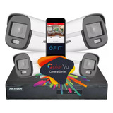 Kit Seguridad Hikvision 4 Camaras Colorvu + Dvr Hd