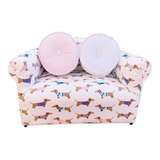 Sillones Para Niños Dos Cuerpos + Kit Almohadones Redondos