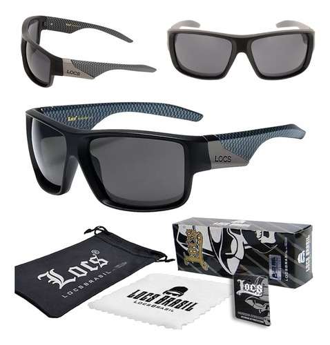 Óculos Escuro Locs Brasil - Carbon - Uv400 Premium