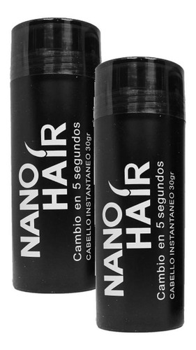 Nano Hair Castaño Medio 2 Frascos De 30 Grs