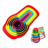 Juego Set 6 Cucharas Copas Tazas Medidoras