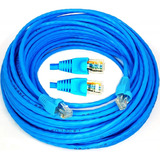 Cabo Internet Rede Cat5e 15 Metros Lan Montado 100% Cobre