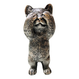 Estátua De Gato Para Decoração Enfeite Gatinho Miniatura 20c