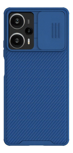 Funda Xiaomi Protector Camara Nillkin + Cristal Templado Color Azul Poco F5 5g / Redmi Note 12 Turbo