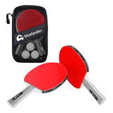 Set De Raquetas Ping Pong Pelotas Profesional Tenis De Mesa