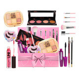 Kit Maquiagem Feminina Completa E Pinceis 14 Itens + Brinde