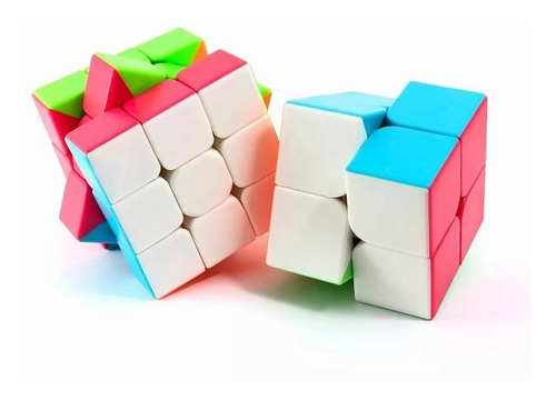 Cubo Rubik Qiyi 2x2 Qidi S +3x3 Warrior W Stickerless
