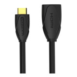 Vention - Cabo Extensão Mini Hdmi X Hdmi 2.0 4k 60fps Hdr 1m