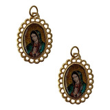 Abalorio Dije Medalla Virgen De Guadalupe 2x2.8cm , 24 Pzs