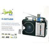 Radio Recargable Am Fm Control Portátil Mp3 Usb Micro Sd Aux