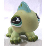 Littlest Pet Shop Original Iguana Dino Verde Ojos Verdes G10
