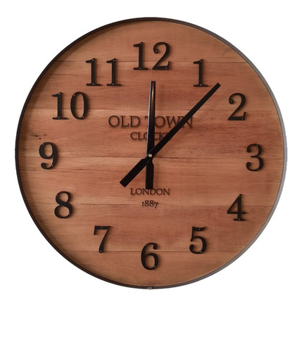 Reloj Grande Vintage Tipo Estación De 90 Cm. Marca Utila