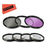 Set De Filtros De 67mm 7pc Para Nikon D5600 D7500 Con Afs Dx