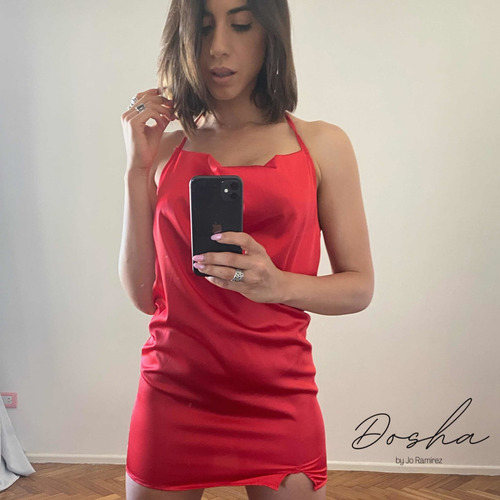 Vestido Corto Rojo Noche - Dosha