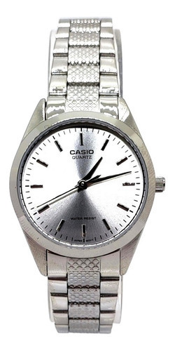 Reloj Casio Dama Modelo Ltp-1274d Metal ...amsterdamarg... Color De La Malla Plateado Color Del Bisel Plateado Color Del Fondo Gris