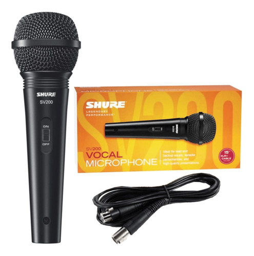 Microfone Com Fio Shure Vocal Sv200