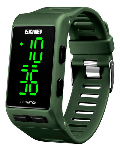 Reloj Unisex Skmei 1364ag Digital Alarma Led Watch Dia Fecha Retroiluminado