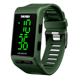 Reloj Unisex Skmei 1364ag Digital Alarma Led Watch Dia Fecha Retroiluminado