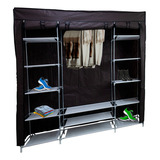 Closet Armable Organizador De Ropa Zapatos Café 150*45*170cm